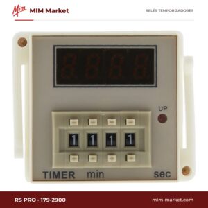Relé temporizador RS PRO 179-2900 – 100-240 V ac, Retardo a la conexión