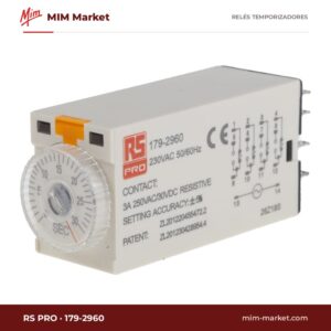 Relé temporizador RS PRO 179-2960 – 230 V ac, Retardo a la conexión