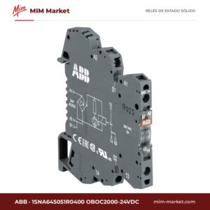 Relé de estado sólido ABB 1SNA645051R0400 OBOC2000-24VDC – 2A, Carril DIN, 400V ac