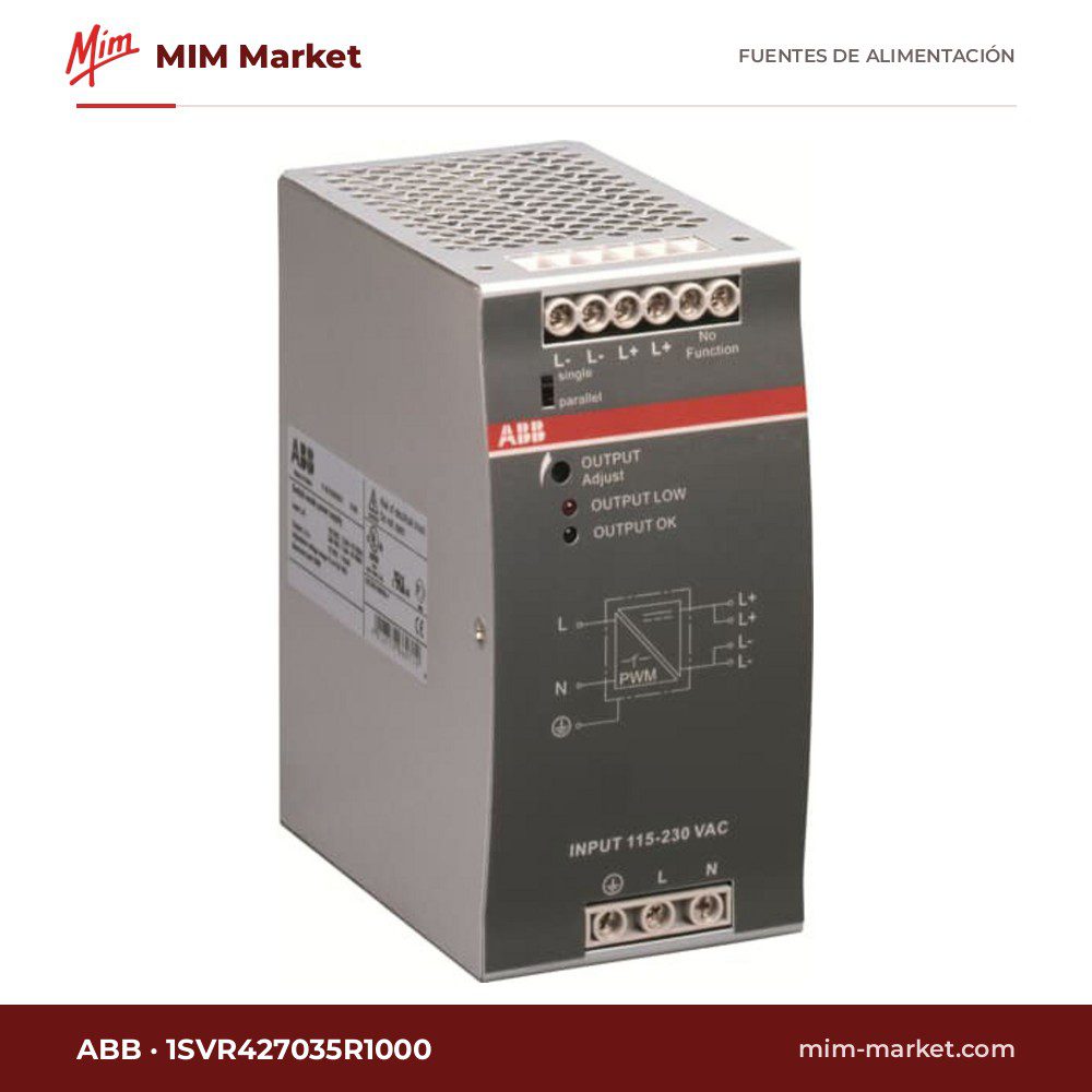 Fuente de alimentación carril DIN ABB 1SVR427035R1000