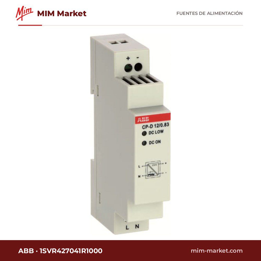 Fuente de alimentación carril DIN ABB 1SVR427041R1000 CP-D 12/0.83