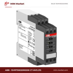 Relé temporizador ABB 1SVR730020R0200 CT-MVS.21S – 240 V ac / 24 V dc, Multifunción