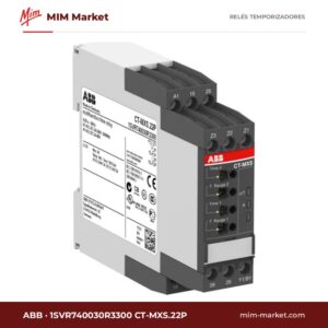 Relé temporizador ABB 1SVR740030R3300 CT-MXS.22P – 24-240 V ac / 48 V dc, Estrella-triángulo