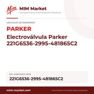 Electroválvula Parker 221G6536-2995-481865C2 – 2/2 NC, 24 V dc, 1/2 in G