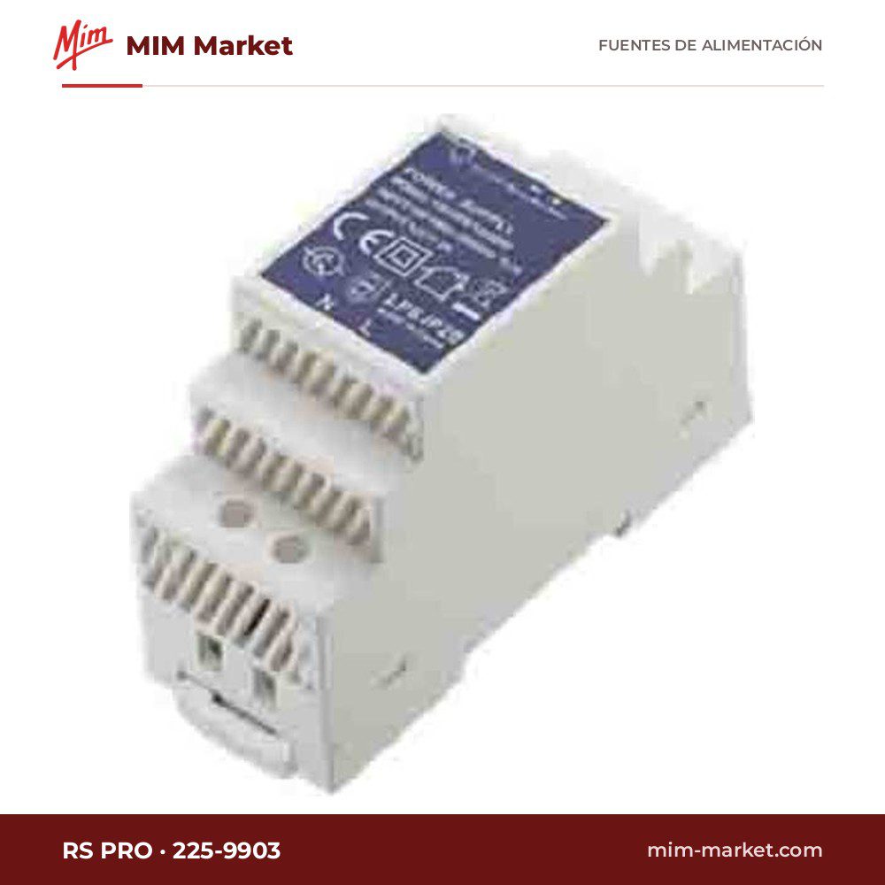 Fuente de alimentación carril DIN RS PRO 225-9903 – 12 V DC, 2,5 A
