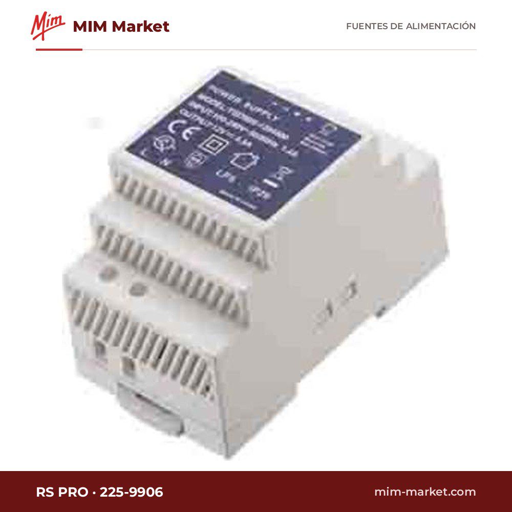 Fuente de alimentación carril DIN RS PRO 225-9906 – 15 V DC, 4 A