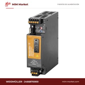 Fuente de alimentación carril DIN Weidmüller 2466870000 – 24 V DC, 5 A, 120 W