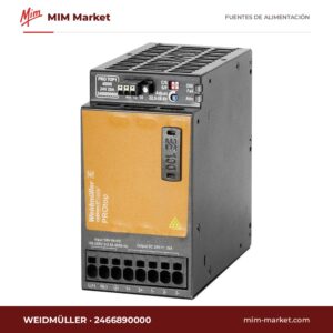 Fuente de alimentación carril DIN Weidmüller 2466890000 – 24 V DC, 20 A, 480 W