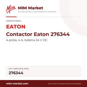 Contactor Eaton 276344 – 4 polos, 4 A, bobina 24 V DC