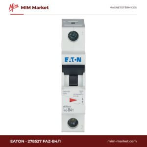 Interruptor magnetotérmico Eaton 278527 FAZ-B4/1 – 1 polo, 4A, Tipo B, 10kA