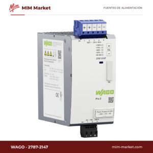 Fuente de alimentación carril DIN WAGO 2787-2147 – 24 V DC, 20 A, 480 W