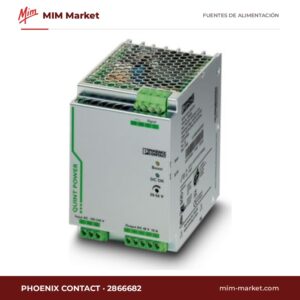 Fuente de alimentación carril DIN Phoenix Contact 2866682 – 48 V DC, 10 A, 480 W