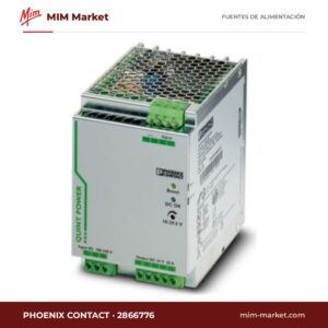 Fuente de alimentación carril DIN Phoenix Contact 2866776 – 24 V DC, 20 A, 480 W