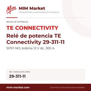 Relé de potencia TE Connectivity 29-311-11 – SPST-NO, bobina 12 V dc, 300 A