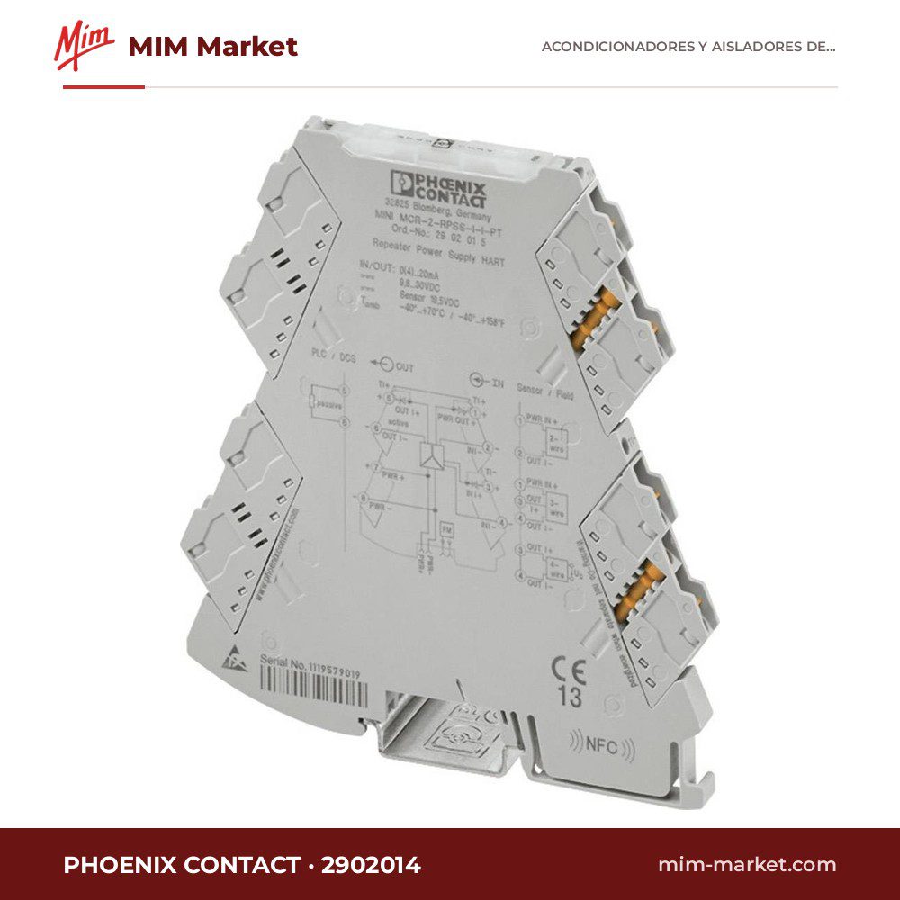 Alimentador separador para transmisores Phoenix Contact MINI MCR-2-RPSS-I-I 2902014 – corriente/corriente, tornillo