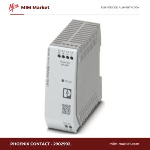 Fuente de alimentación carril DIN Phoenix Contact 2902992 – 24 V DC, 2,5 A, 60 W