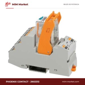 Relé de potencia Phoenix Contact 2903313 – DPDT, bobina 24 V ac, 8.5 A