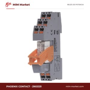 Relé de potencia Phoenix Contact 2903331 – DPDT, bobina 230 V ac, 8 A