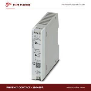 Fuente de alimentación carril DIN Phoenix Contact 2904597 – 24 V DC, 1,3 A, 30 W