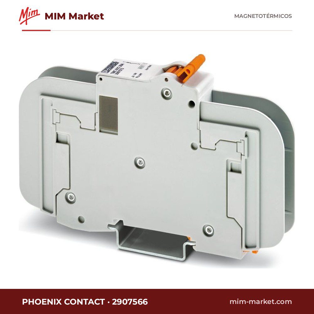 Interruptor magnetotérmico Phoenix Contact 2907566 – TMC 8, 1P, curva C, 10 A, 277 V AC / 60 V DC