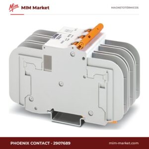 Interruptor magnetotérmico Phoenix Contact 2907689 – TMC 8, 3P, curva D, 20 A, 277/480Y V AC y 240 V AC en triángulo
