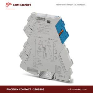 Amplificador separador Ex i NAMUR Phoenix Contact MINI MCR-EX-NAM-T-PT 2908808 – serie MINI Analog Pro, 1 salida de transistor, push-in