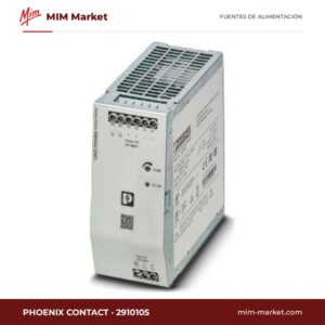 Fuente de alimentación carril DIN Phoenix Contact 2910105 – 24 V DC, 20 A, 480 W