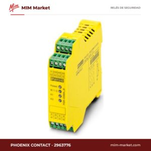 Relé de seguridad Phoenix Contact 2963776 – 24 V AC/DC, 3 contactos de seguridad