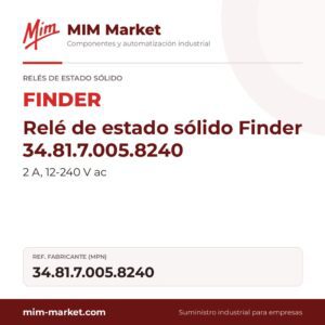 Relé de estado sólido Finder 34.81.7.005.8240 – 2 A, 12-240 V ac