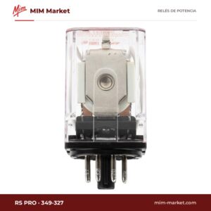 Relé de potencia RS PRO 349-327 – DPDT, bobina 24 V ac, 10 A