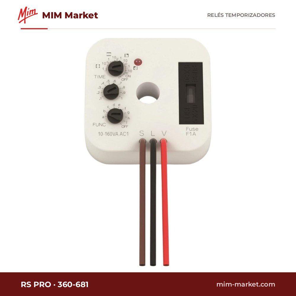 Relé temporizador RS PRO 360-681