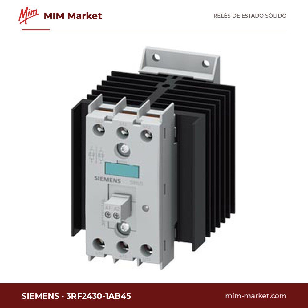 Relé de estado sólido Siemens 3RF2430-1AB45 – 30 A, 48-600 V