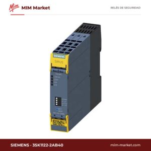 Relé de seguridad Siemens 3SK1122-2AB40 – 24 V DC, 3 contactos de seguridad