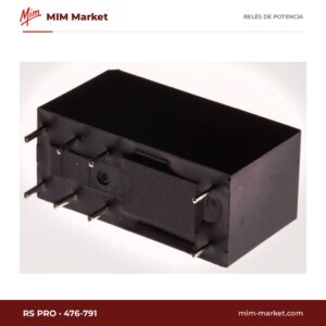 Relé de potencia RS PRO 476-791 – DPDT, bobina 24 V dc, 8 A