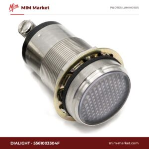 Piloto LED Dialight 5561003304F – serie 556, blanco, 12 V DC, Ø25,4 mm, bornes de tornillo, IP66, NEMA 4X