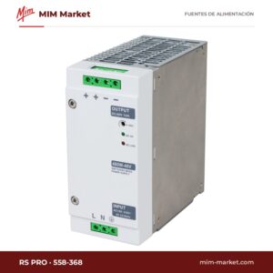 Fuente de alimentación carril DIN RS PRO 558-368 – 48 V DC, 10 A