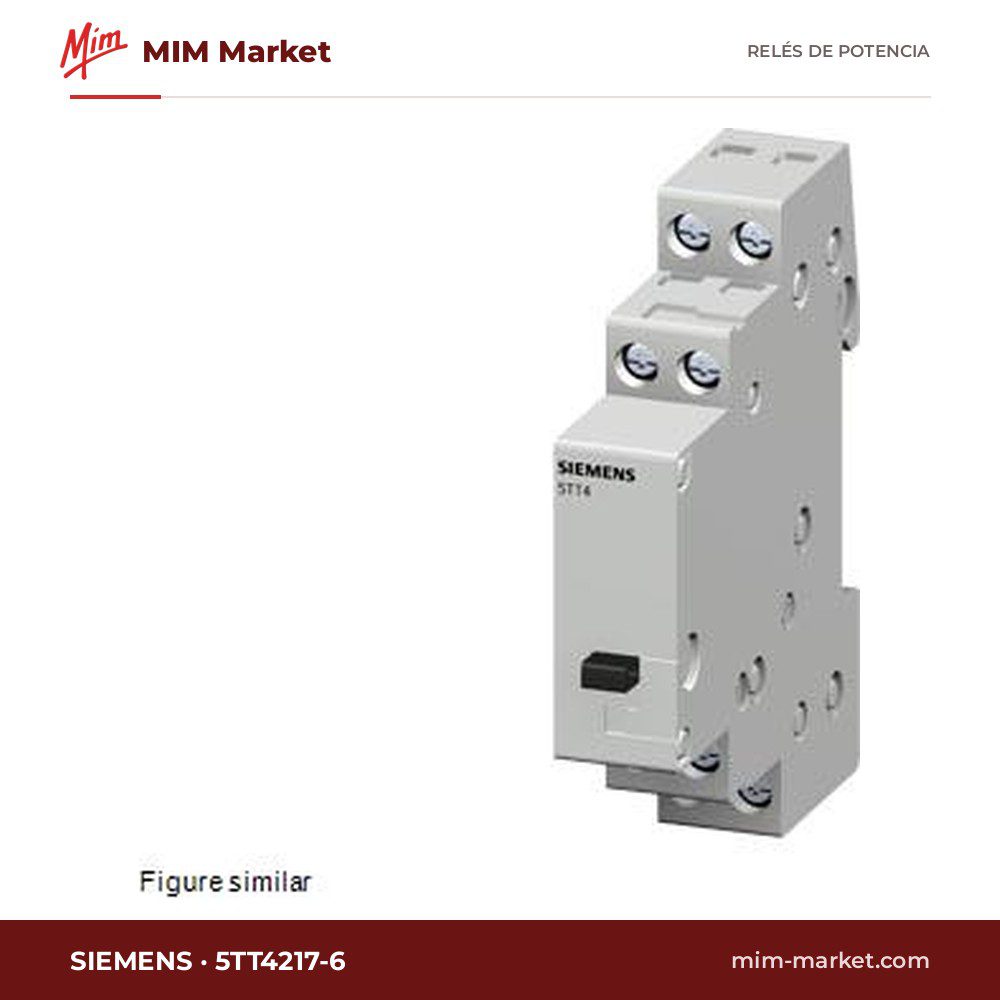Relé de potencia Siemens 5TT4217-6 – DPDT, bobina 30 V dc, 16 A