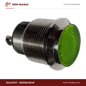 Piloto LED Dialight 6301604304F – serie 630, verde, 24 V DC, Ø30 mm, bornes de tornillo 6-32, IP66, NEMA 4X