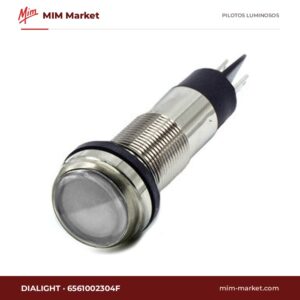 Piloto LED Dialight 6561002304F – serie 656, blanco, 5 V DC, Ø12,7 mm, faston, IP66, NEMA 4X