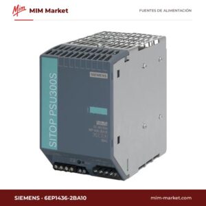Fuente de alimentación carril DIN Siemens 6EP1436-2BA10 – 24 V DC, 20 A, 480 W