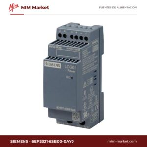 Fuente de alimentación carril DIN Siemens 6EP3321-6SB00-0AY0 – 12 V DC, 1,9 A, 23 W