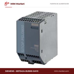 Fuente de alimentación carril DIN Siemens 6EP3424-8UB00-0AY0 – 12 V DC, 20 A, 240 W