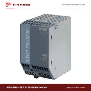 Fuente de alimentación carril DIN Siemens 6EP3436-8SB00-0AY0 – 24 V DC, 20 A, 480 W
