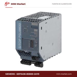 Fuente de alimentación carril DIN Siemens 6EP3436-8SB00-2AY0 – 24 V DC, 20 A, 480 W