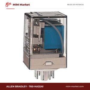Relé de potencia Allen Bradley 700-HA32A1 – DPDT, bobina 120 V ac, 10 A