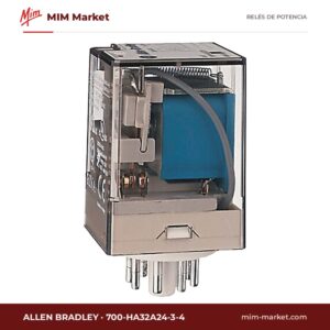Relé de potencia Allen Bradley 700-HA32A24-3-4 – DPDT, bobina 24 V ac, 10 A