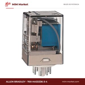 Relé de potencia Allen Bradley 700-HA33Z36-3-4 – 3PDT, bobina 36 V dc, 10 A