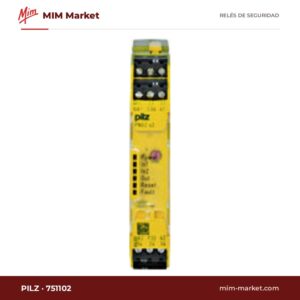 Relé de seguridad Pilz 751102 – 24 V DC, 3 contactos de seguridad