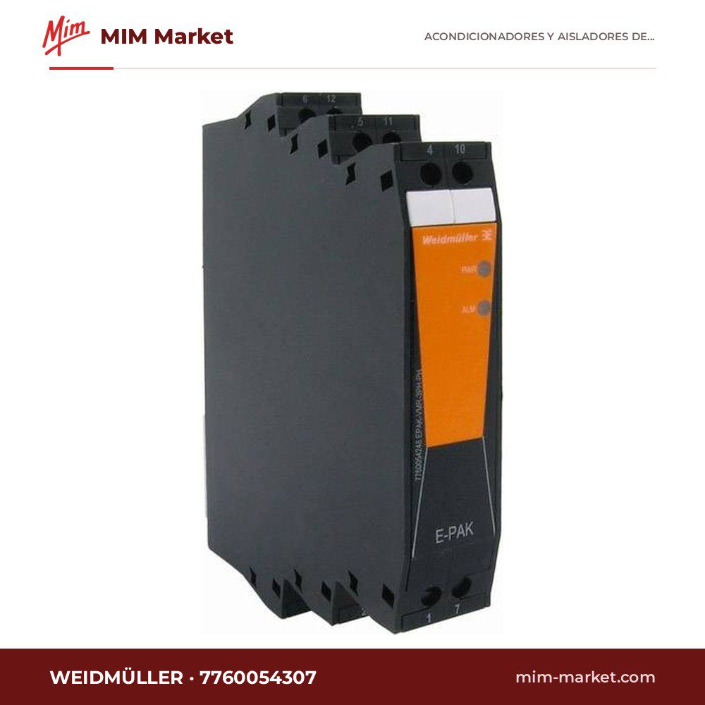 Duplicador de señal analógica Weidmüller EPAK-CI-2CO 7760054307 – serie EPAK, corriente a 2 salidas de corriente