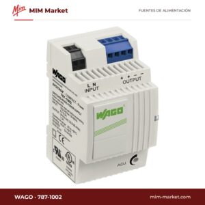 Fuente de alimentación carril DIN WAGO 787-1002 – 24 V DC, 1,3 A, 30 W